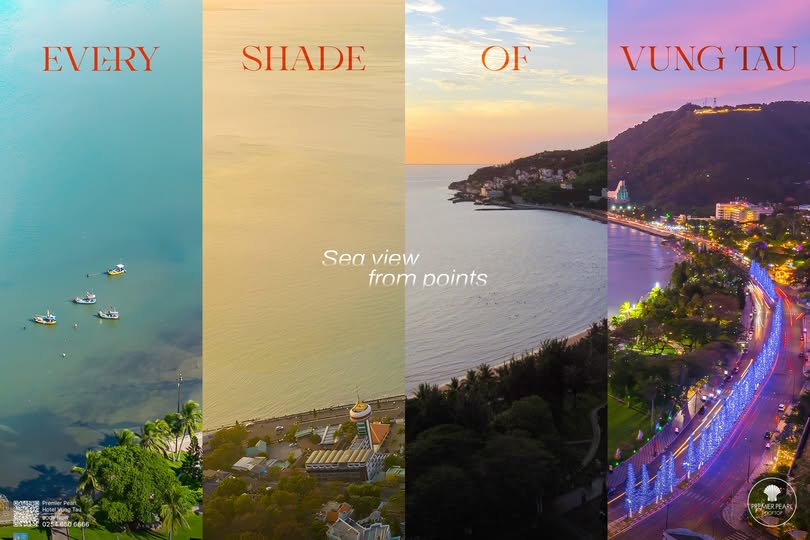 Có thể là hình ảnh về hồ và văn bản cho biết 'EVERY EV SHADE OF VUNG TAU 小町 Seaview Sea view frompoints from points PremierPcan 田生 0254650 5605 n 中た'